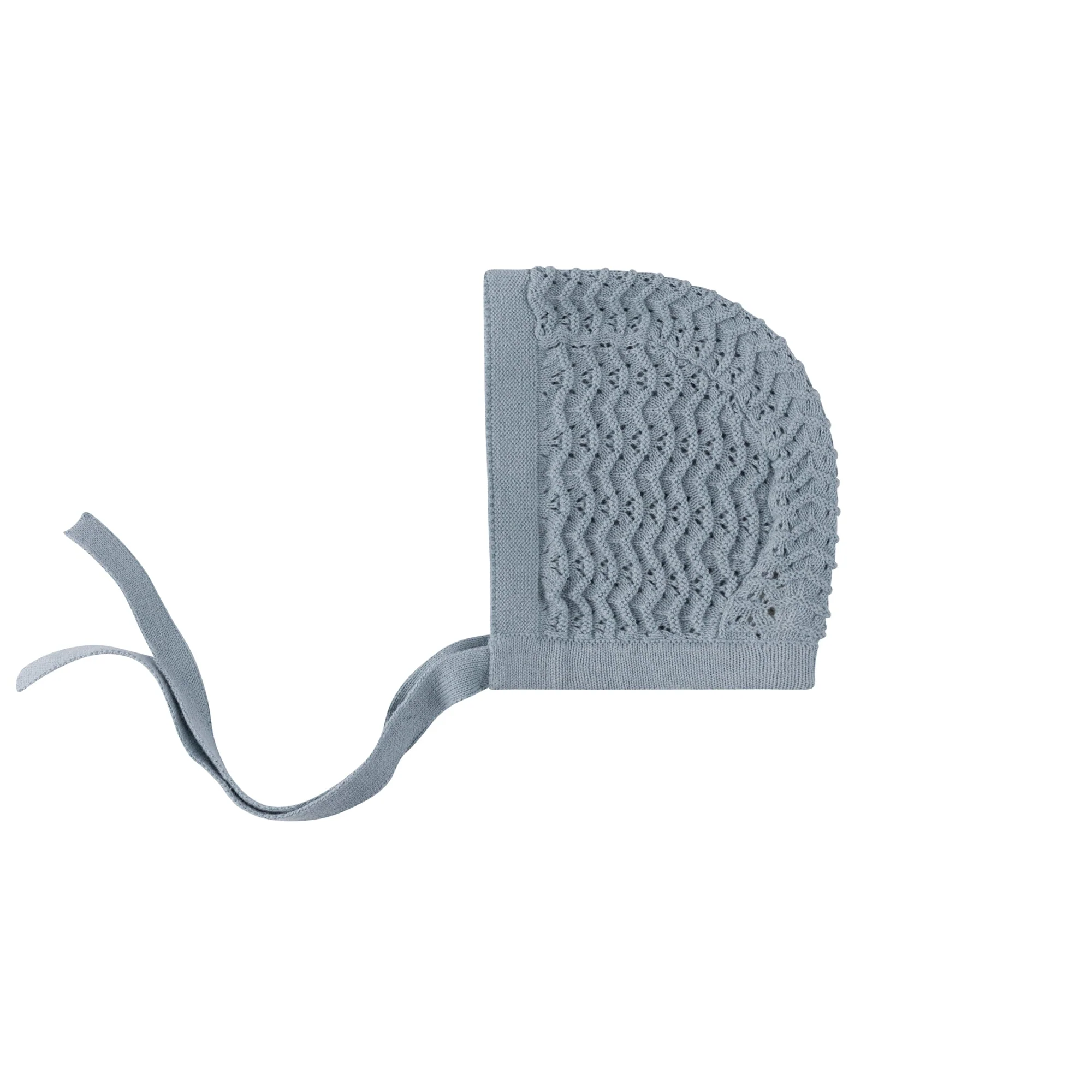 Wave Collection - Knit Pointelle Bonnet - Image 4