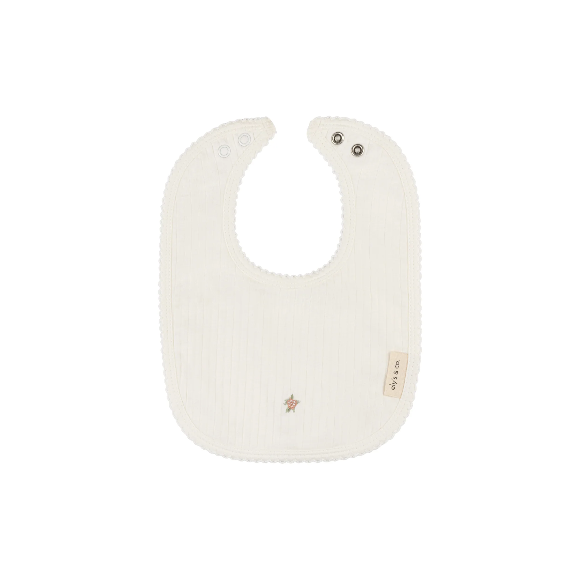Wide Rib Cotton -  Rosebud Collection - Bib - Image 3